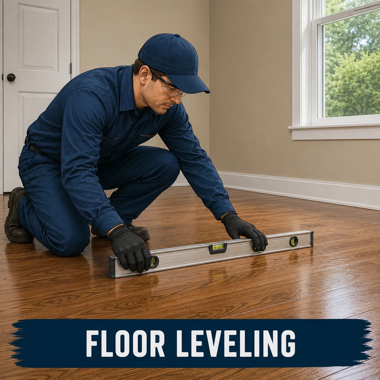 Floor Leveling work by Pitt Foundation Repair